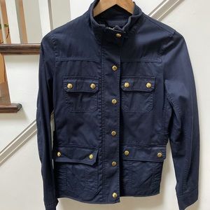 J Crew Navy Blue The Downtown Field Jacket XS